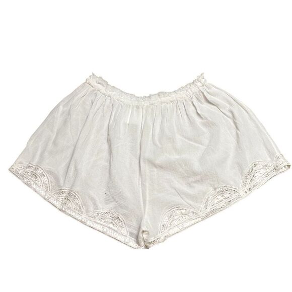 ULLA JOHNSON Mehdi Coverup Shorts in White NWT Size Large - Picture 4 of 6